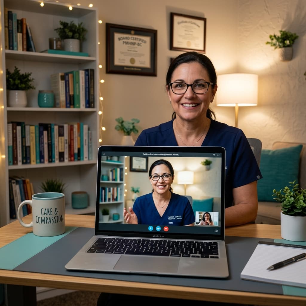 Licensed clinician providing virtual care